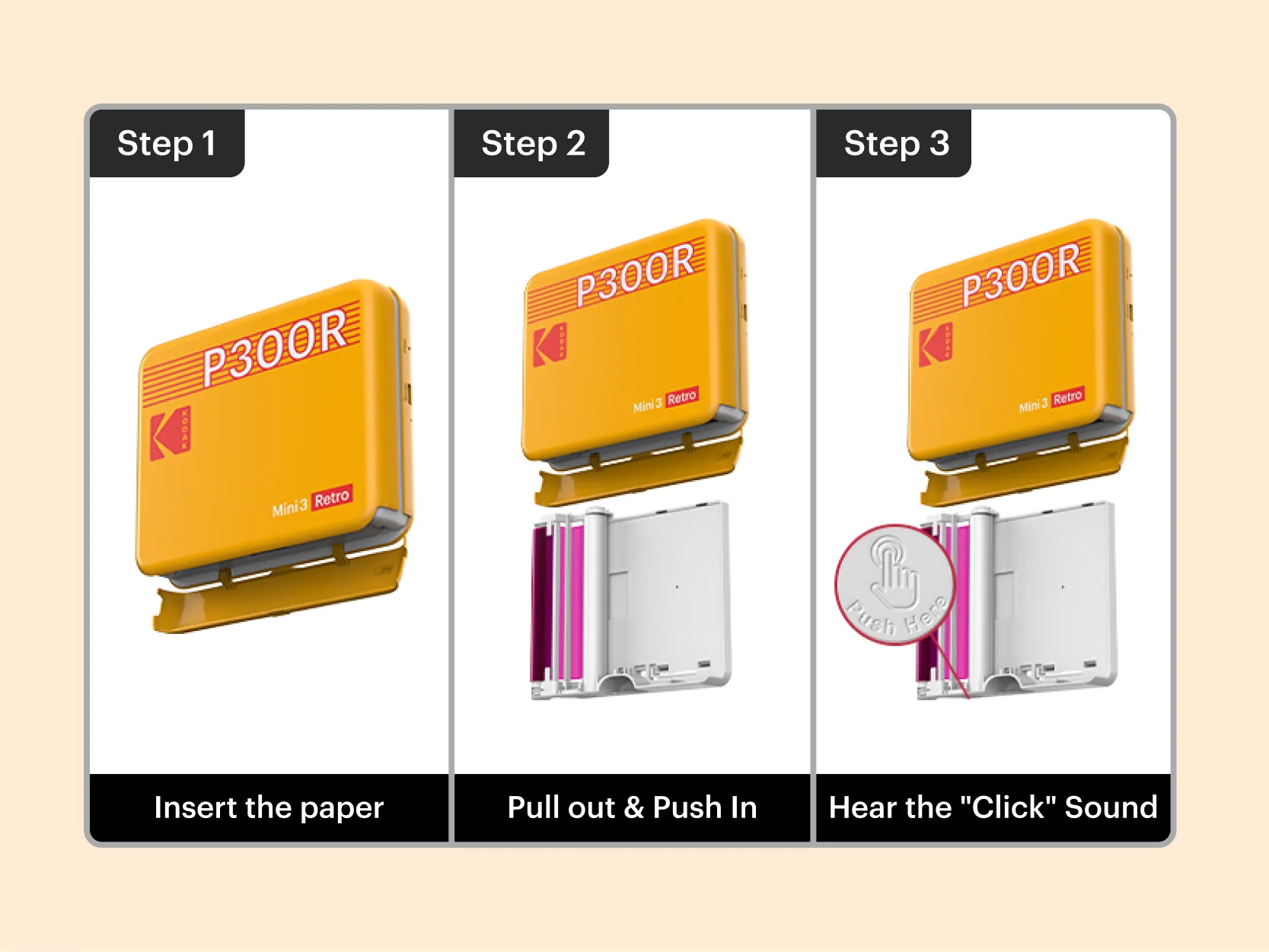 KODAK 4PASS All-in-one Cartridge (3x3") 60 Photos - Image 3